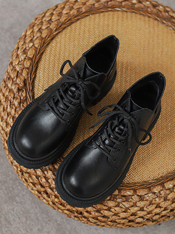 Lace-Up Rivet Round-Toe Split-Joint Boots Dr. Martens Boots