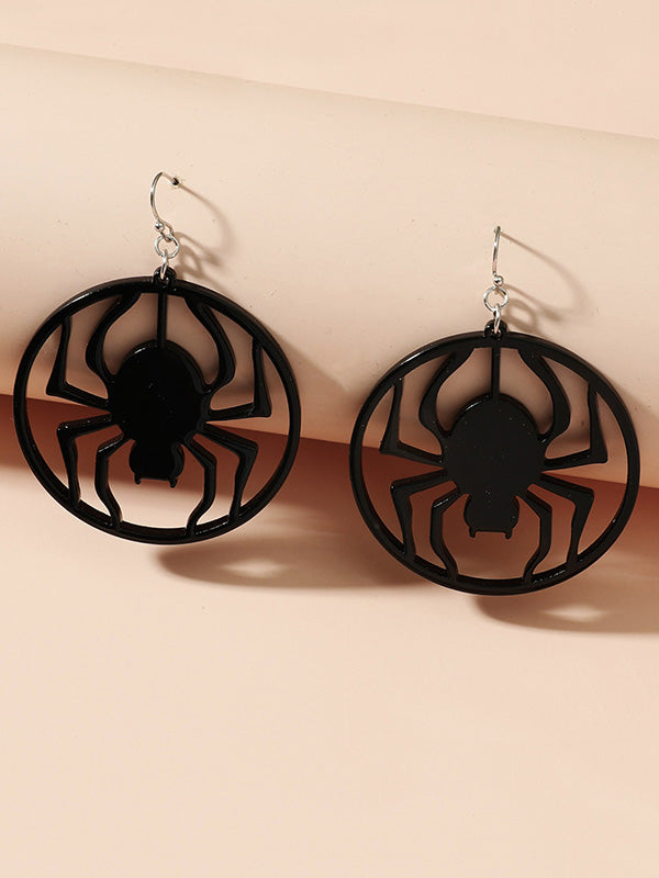 Halloween Pumpkin Spider Bat Earrings