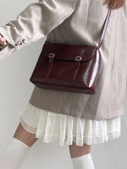 Retro-Style Shoulder Messenger Bag