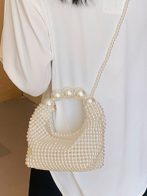 Beaded Solid Color Bags Bags Accessories Handbags Shoulder Bags