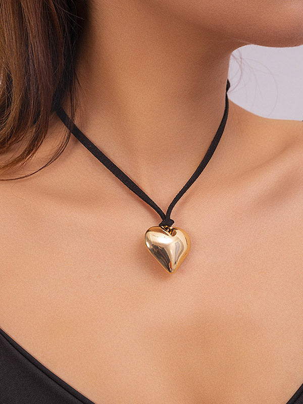 Heart Shape Hollow Necklaces Accessories