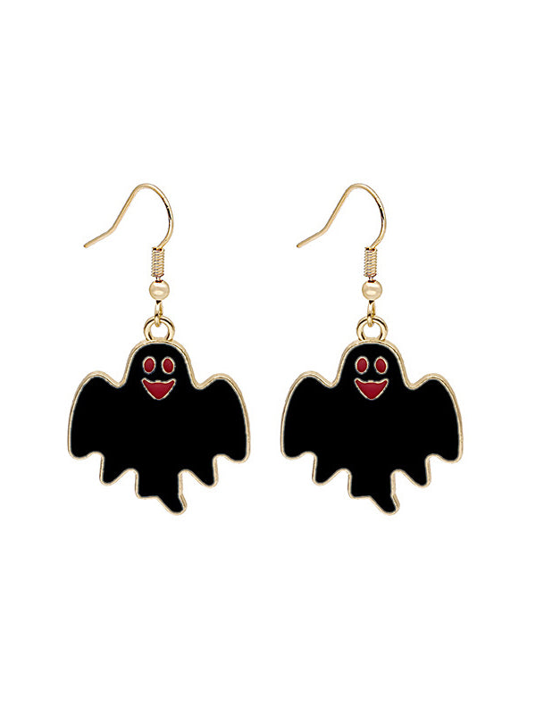 Geometric Halloween Drop Earrings