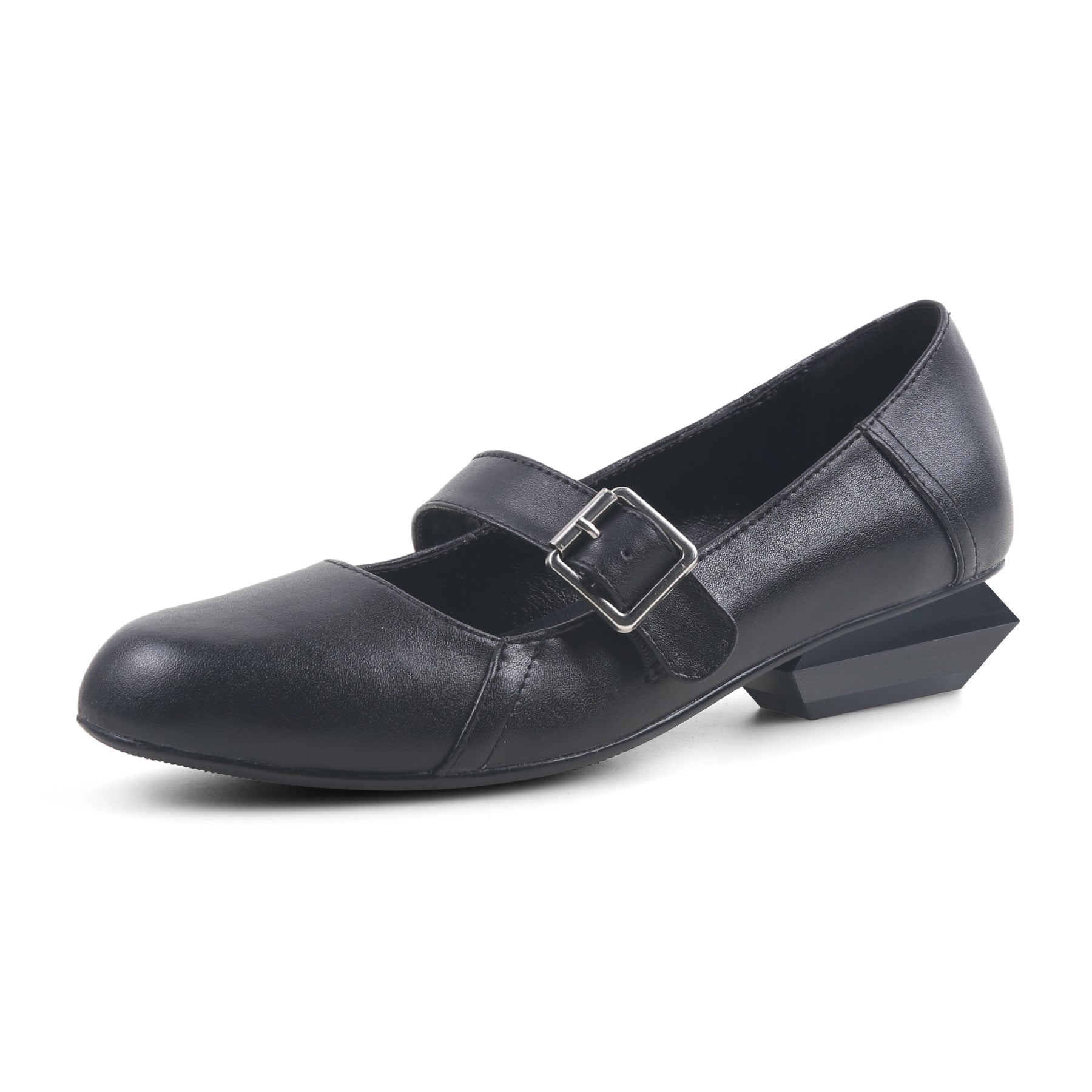 Jady Rose | Talia Leather Mary Jane - Black