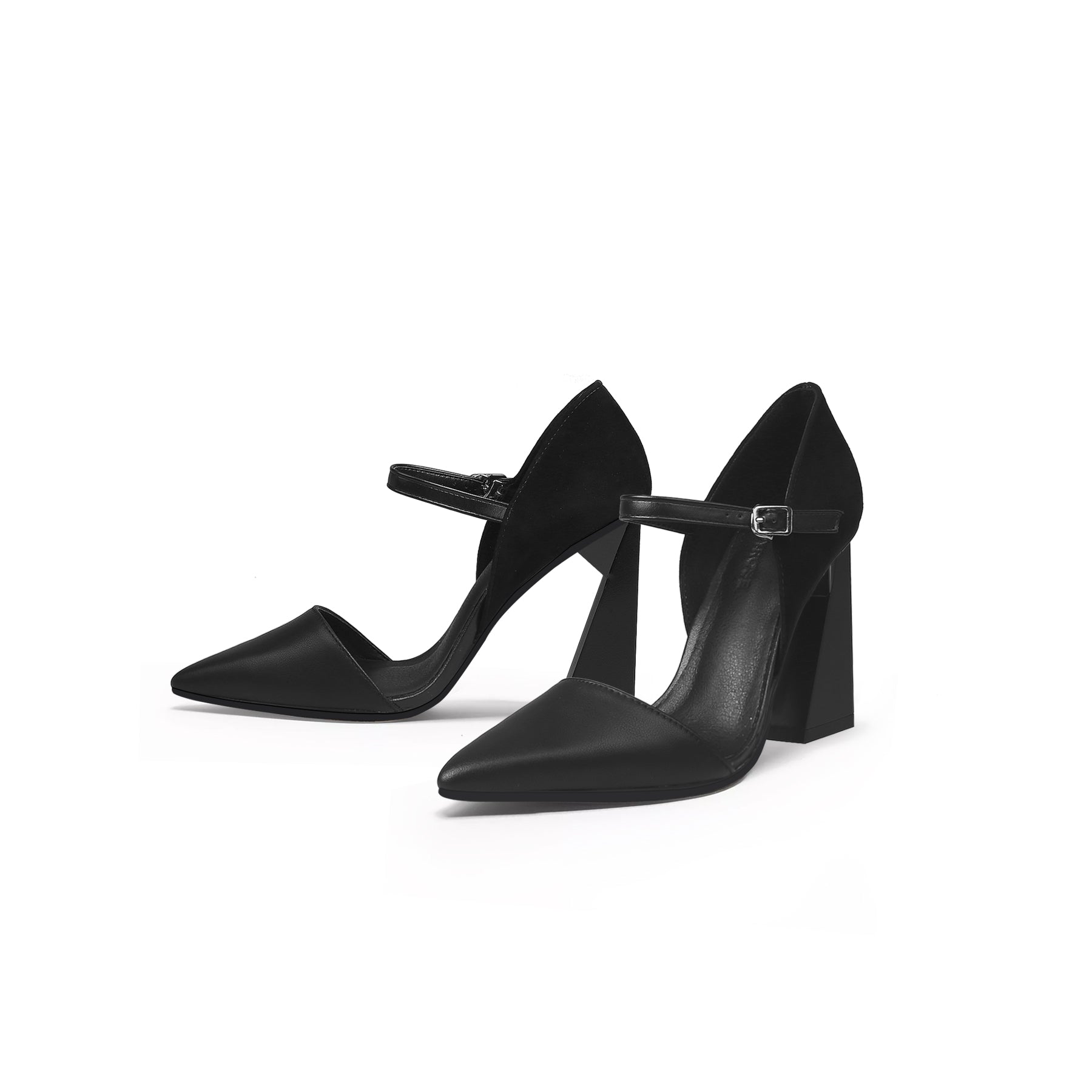 Jady Rose | Dreamscape Leather Heel Pump - Black