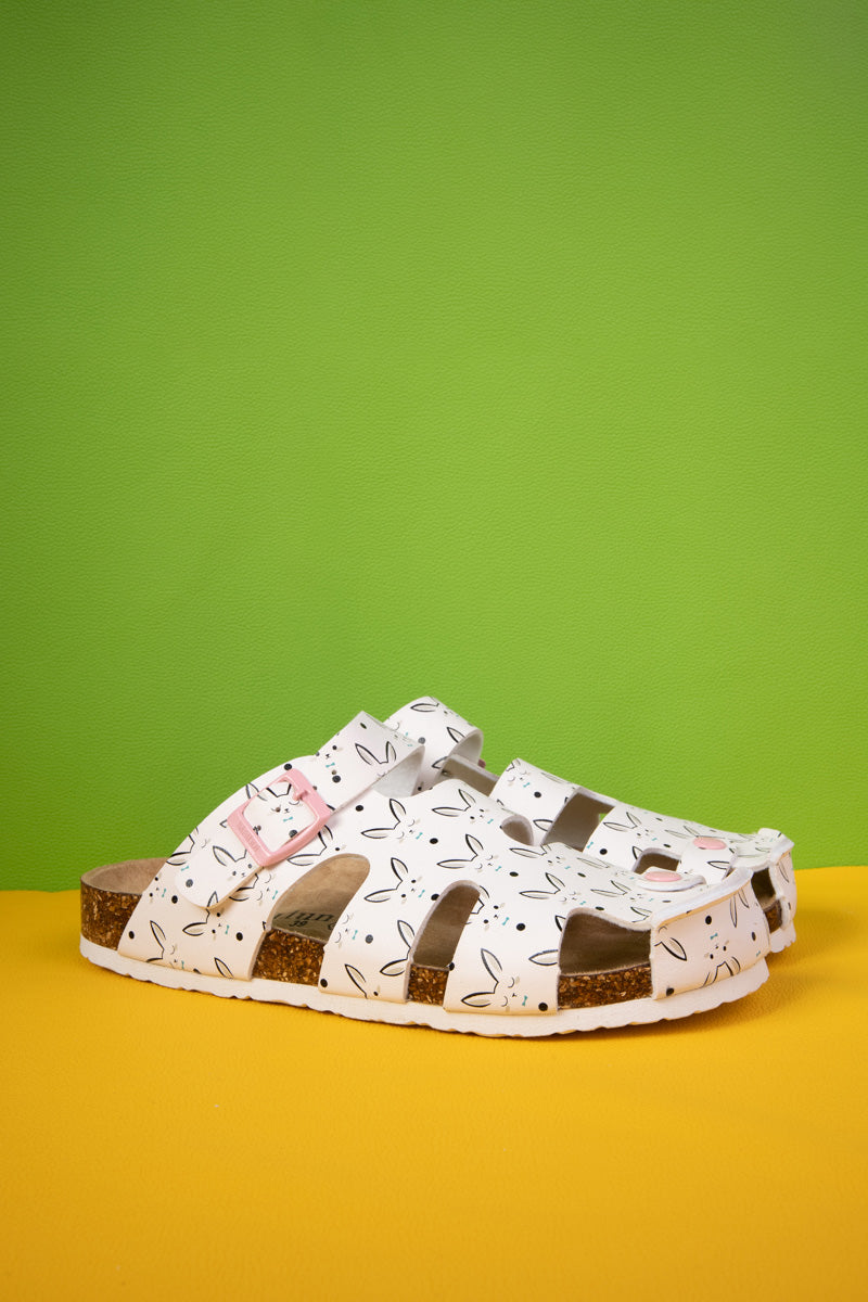 MAIBULUN | Summer Picnic Cut-Out Clog - Cream