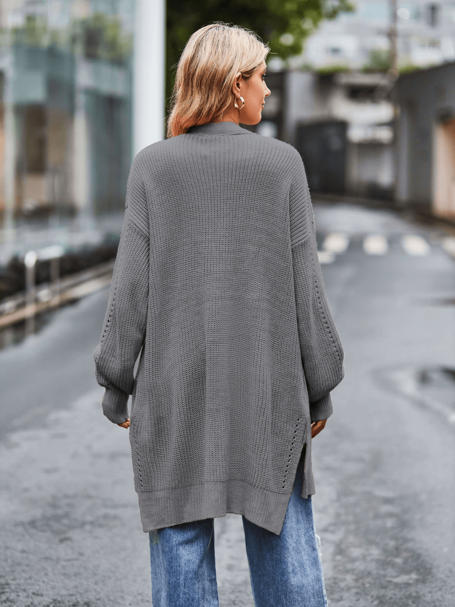 Hanson Oversized Knit Duster - Grey