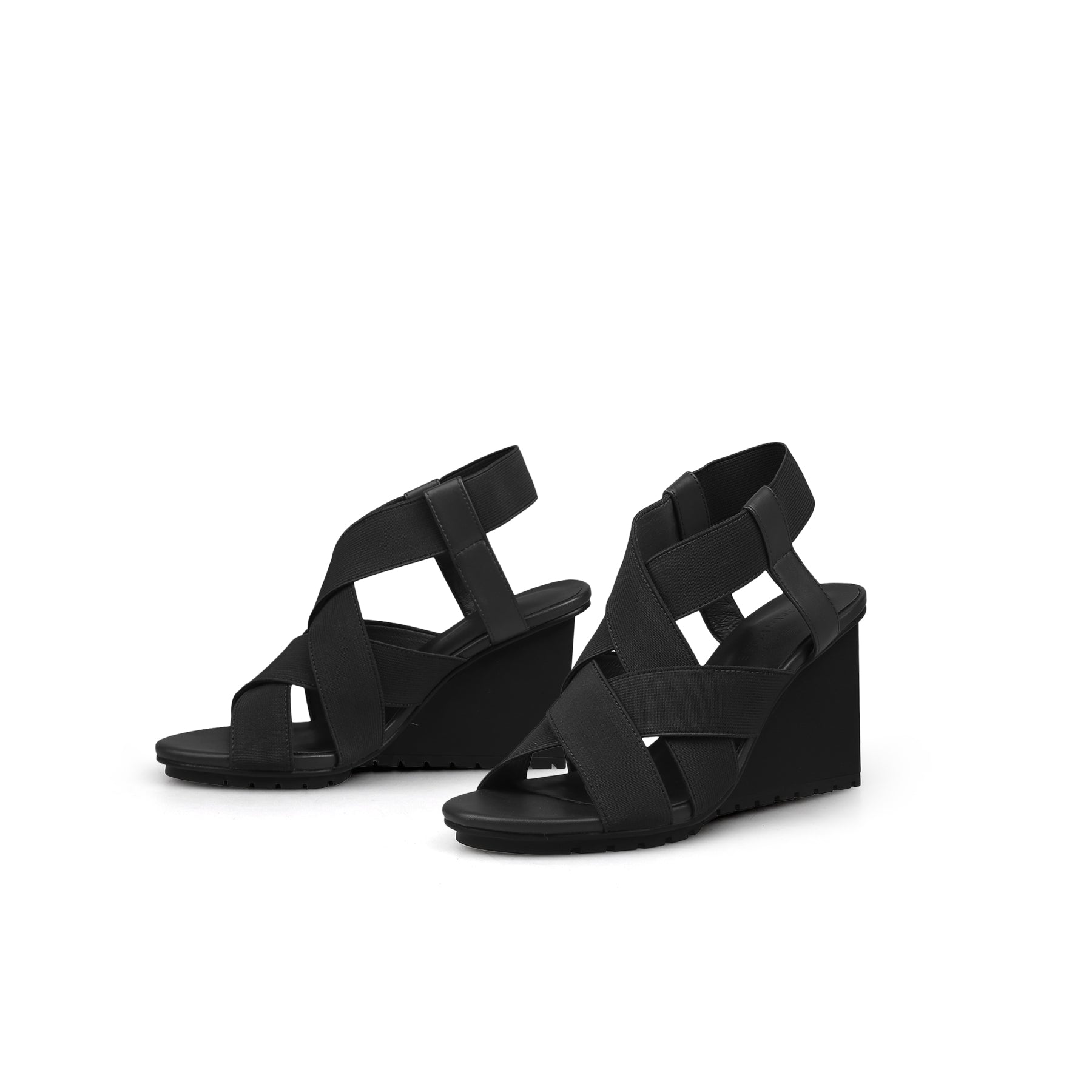 Jady Rose | Brandie Wedge Sandal - Black