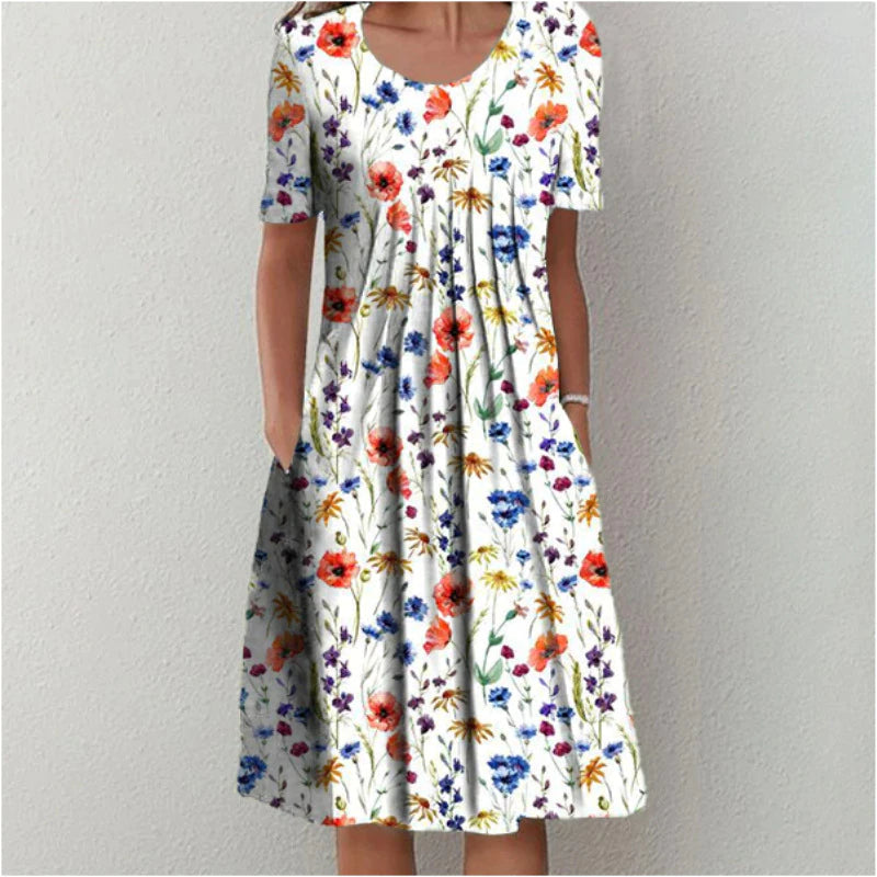 SALLY | PRINTED ELEGANT DRESS