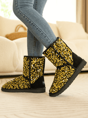 Smaibulun Ugg | Dallas Glam Sequin Shearling Boots - Gold