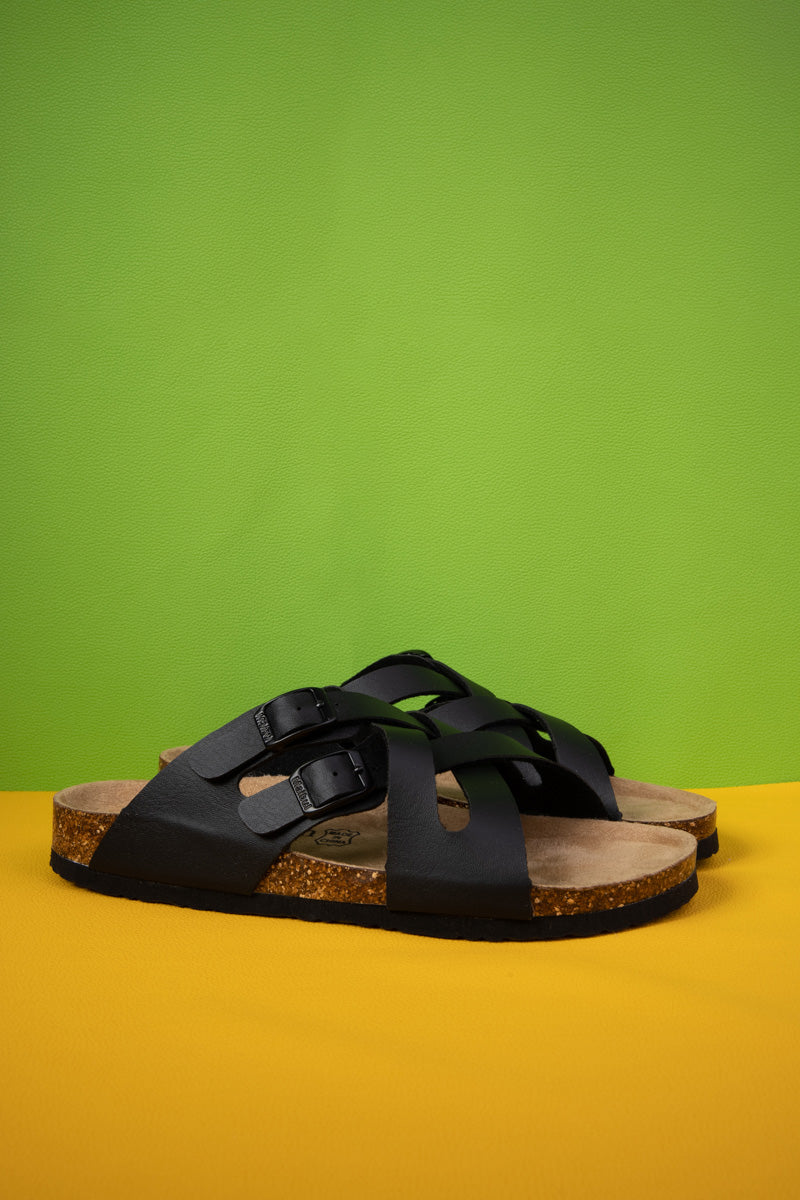 MAIBULUN | Layana Double Criss Cross Footbed Sandal