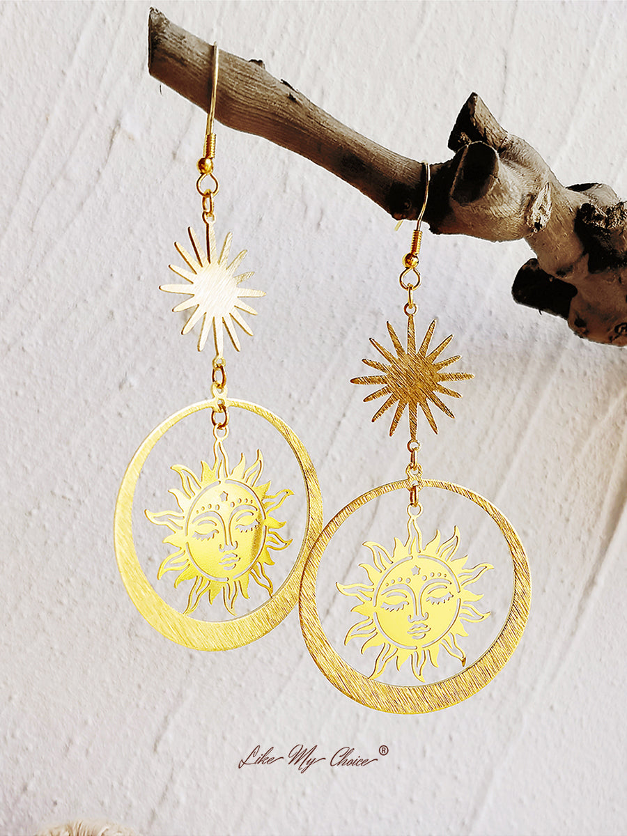 Sun Goddess Drop Earrings