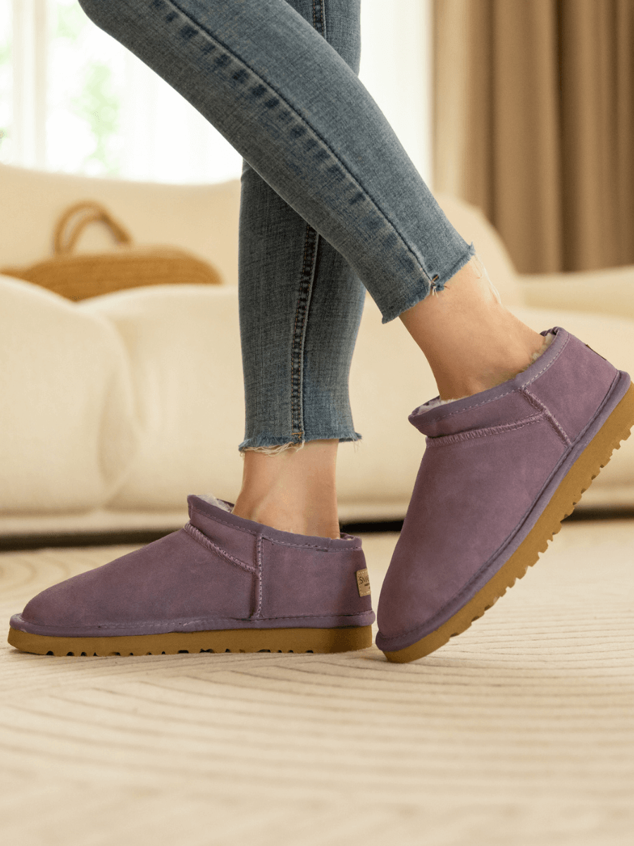 Smaibulun Ugg | Faux-Fur-Lined Suede Tasman Ankle Boot - Lavender