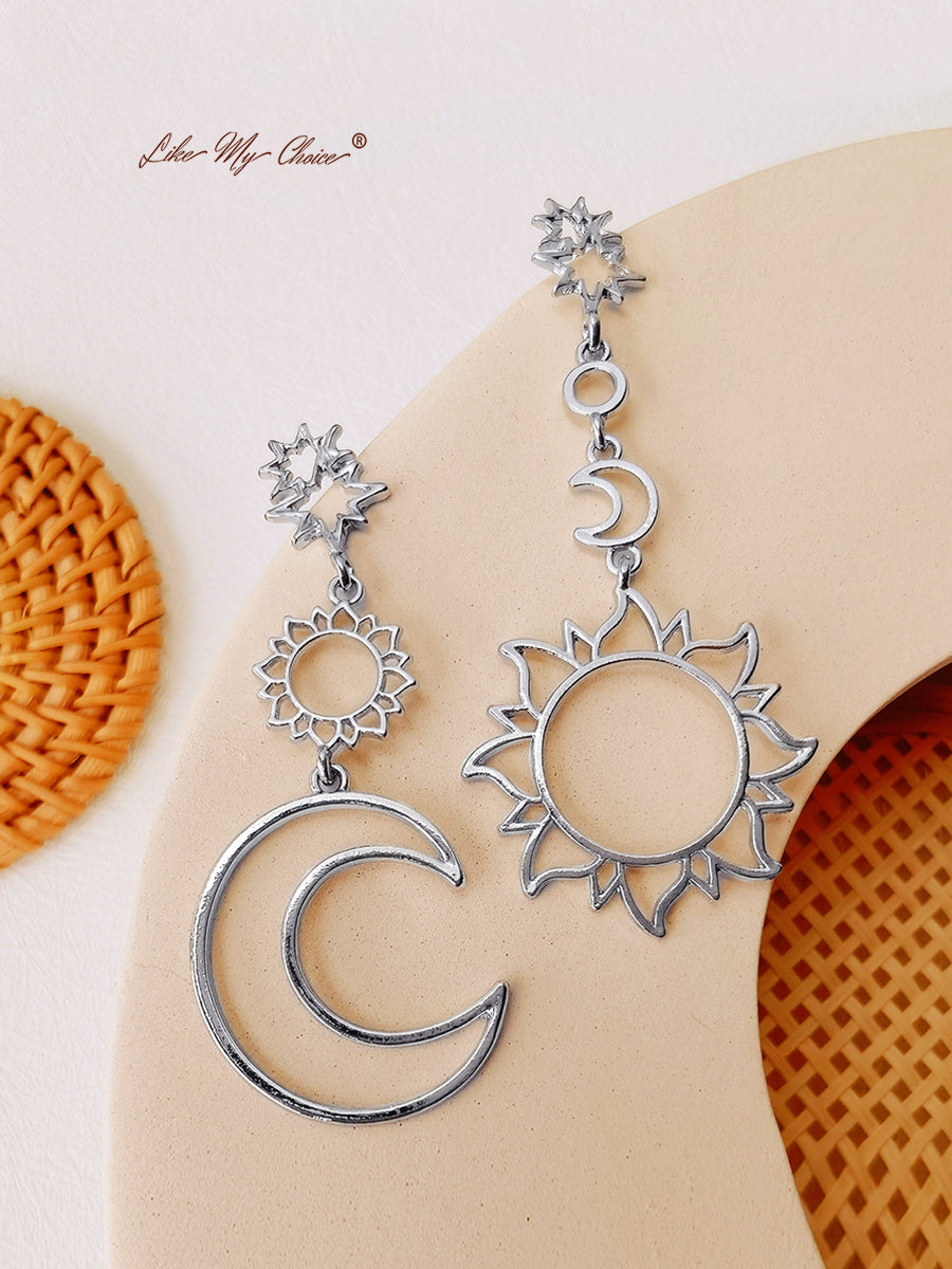 Sun & Moon Goddess Earrings