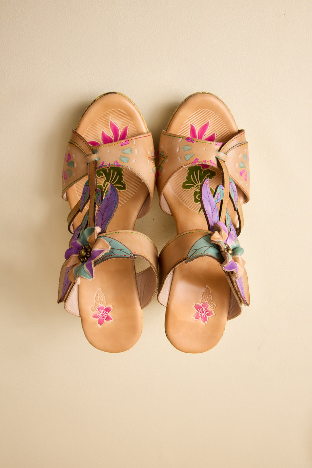 Soffia | Kalista Romance Floral Heel Sandals