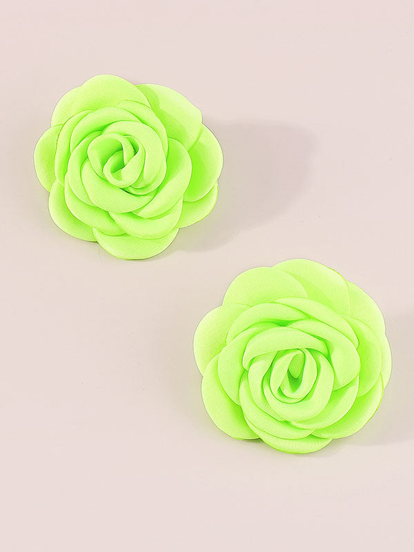 Three-Dimensional Flower Earrings Accessories