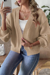 Fashion Trend Lantern Sleeve Simple Casual Coat