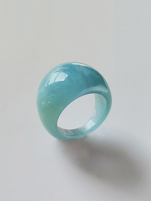 Original 9 Colors Geometric Resin Ring