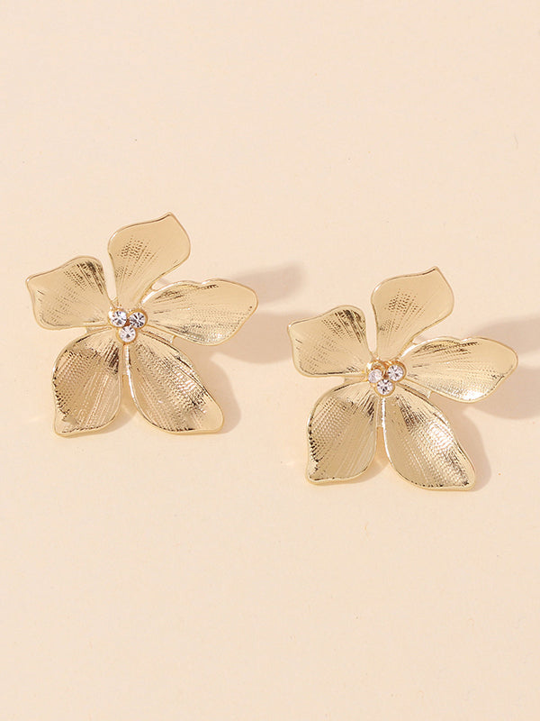 Flower Shape Drop Earrings