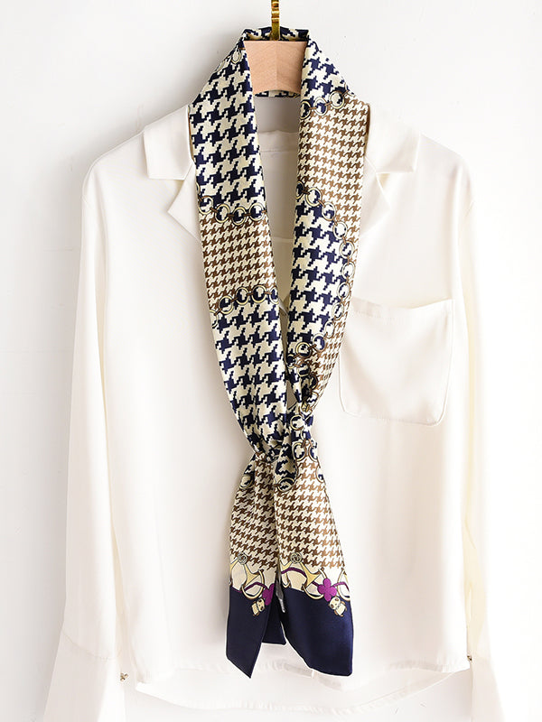 Houndstooth Printed Sun Protection Shawl&Scarf