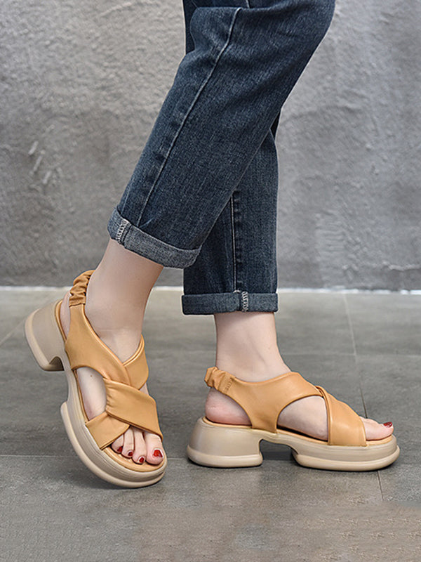 Open Toe Platform Shoes Sandals