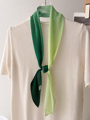 Gradient Pleated Sun Protection Shawl&Scarf