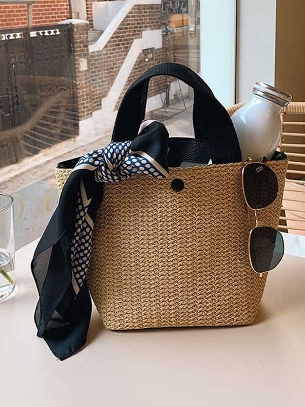 Split-Joint Woven Bags Bags Accessories Handbags