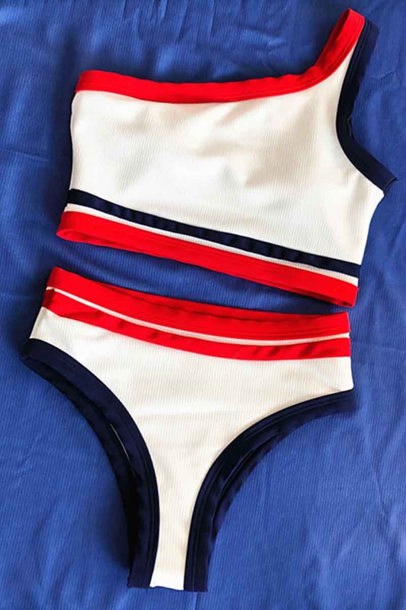 Chicindress Solid Color Swimsuit