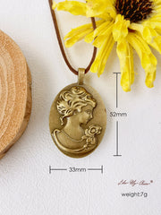 Dried Flower Necklace Van Gogh Sunflower Preserved Flower Pendant