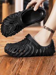 Hollow Round-Toe Crocs Slippers