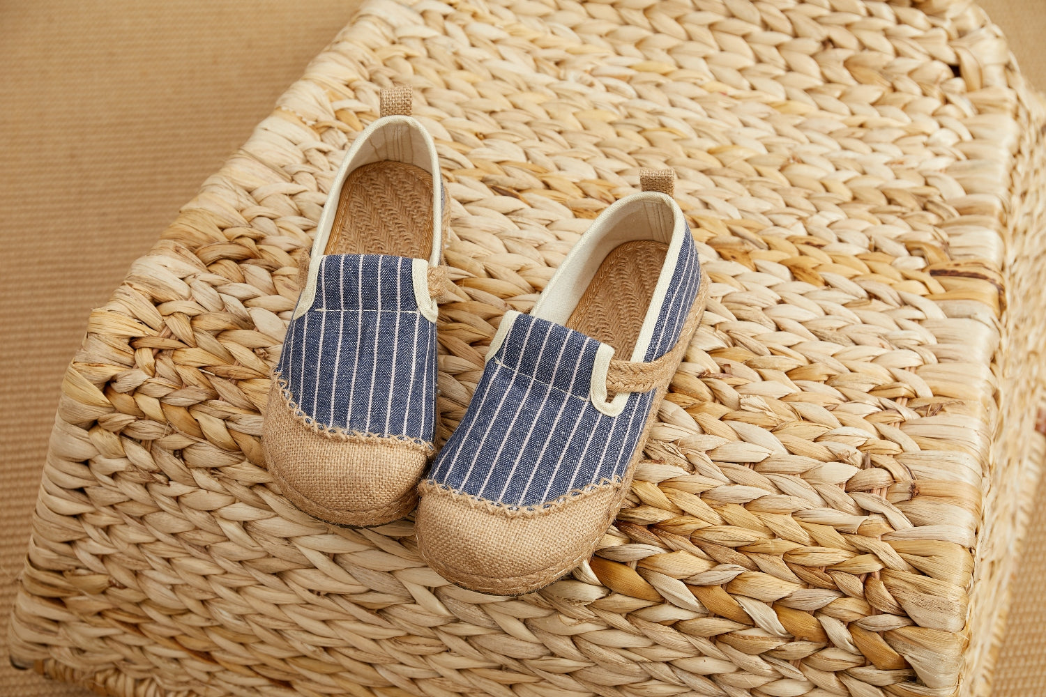 Cactus Rose |Stripe Strap-Accent Espadrilles Loafers - Women