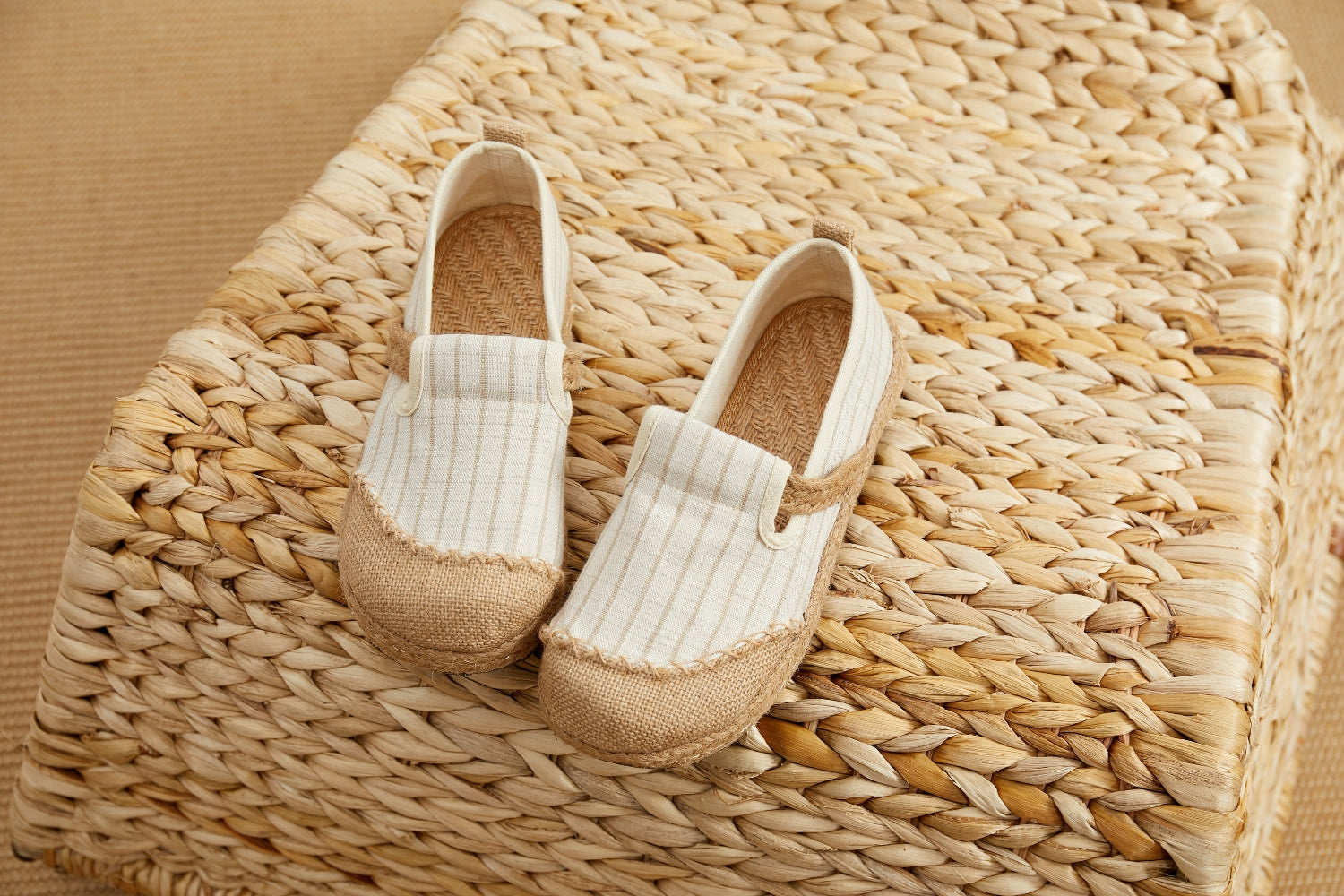 Cactus Rose |Stripe Strap-Accent Espadrilles Loafers - Women