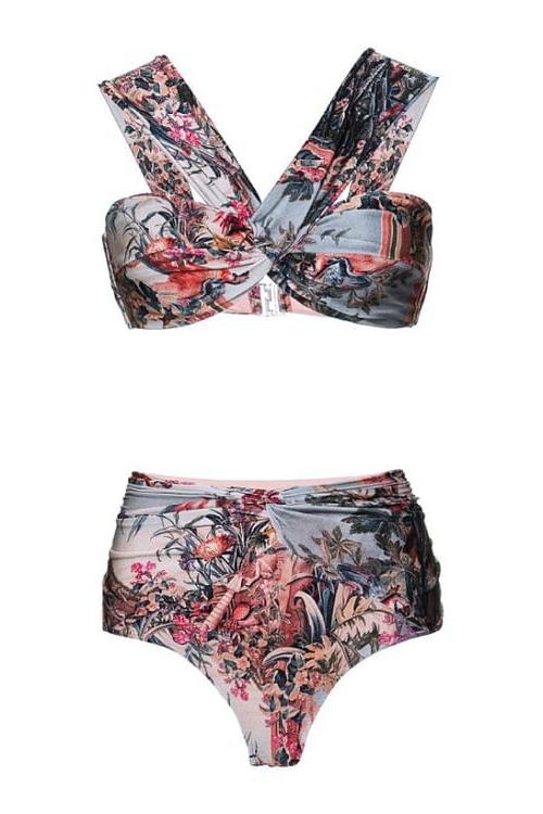 Dana Printed Three-pieces Swim Set