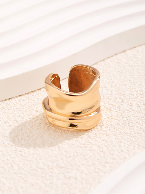 Geometric Solid Color Rings Accessories