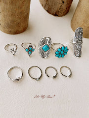 Arrow Boho Ring Set 9pcs