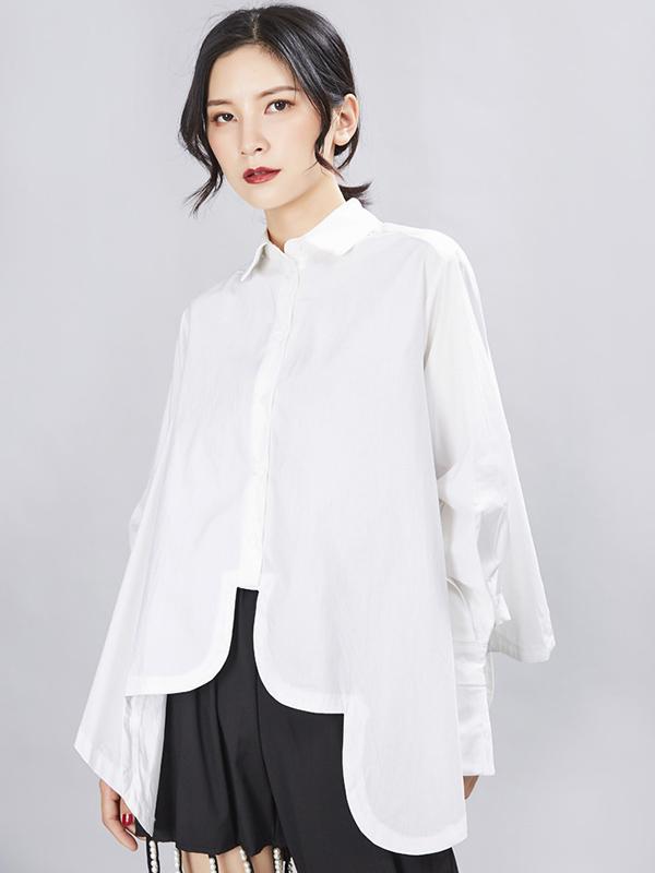 Original Cropped Solid Designed Shirt