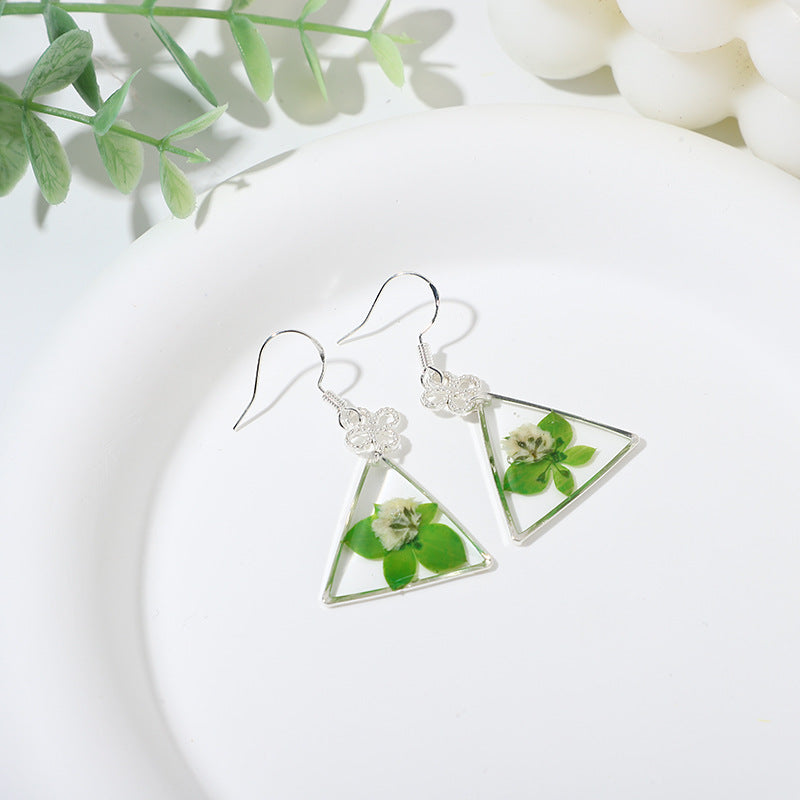 Eternal Flower Geometric Earrings - Simple & Luxurious