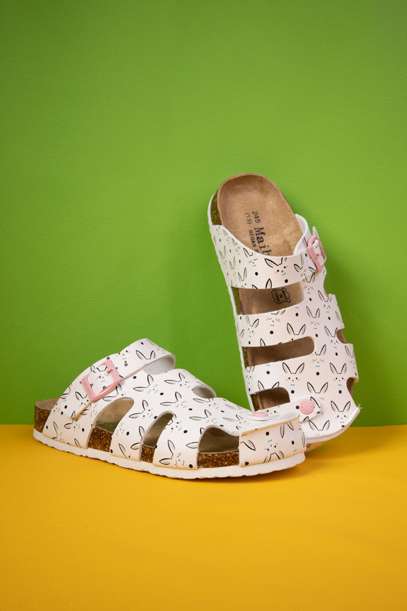 MAIBULUN | Summer Picnic Cut-Out Clog - Cream