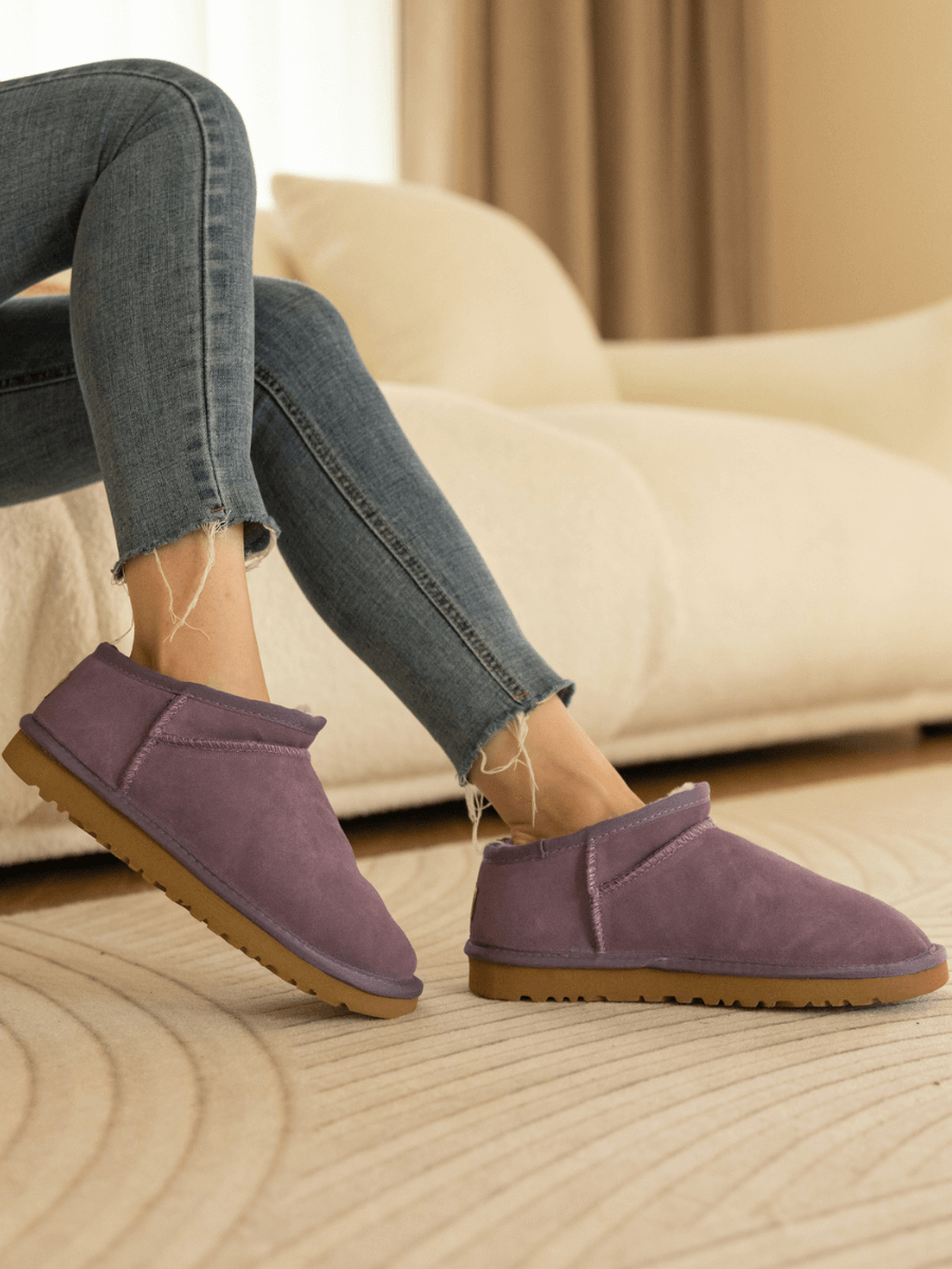 Smaibulun Ugg | Faux-Fur-Lined Suede Tasman Ankle Boot - Lavender