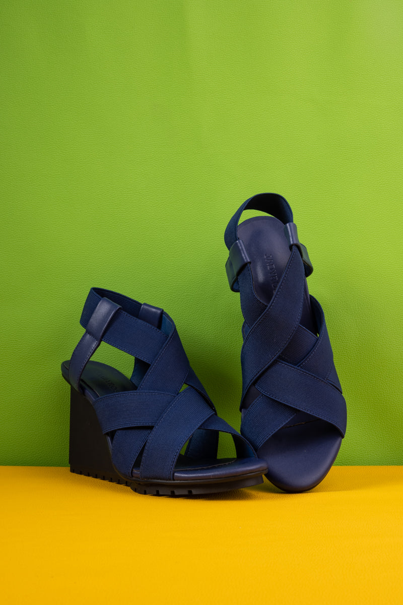 Jady Rose | Brandie Wedge Sandal - Navy