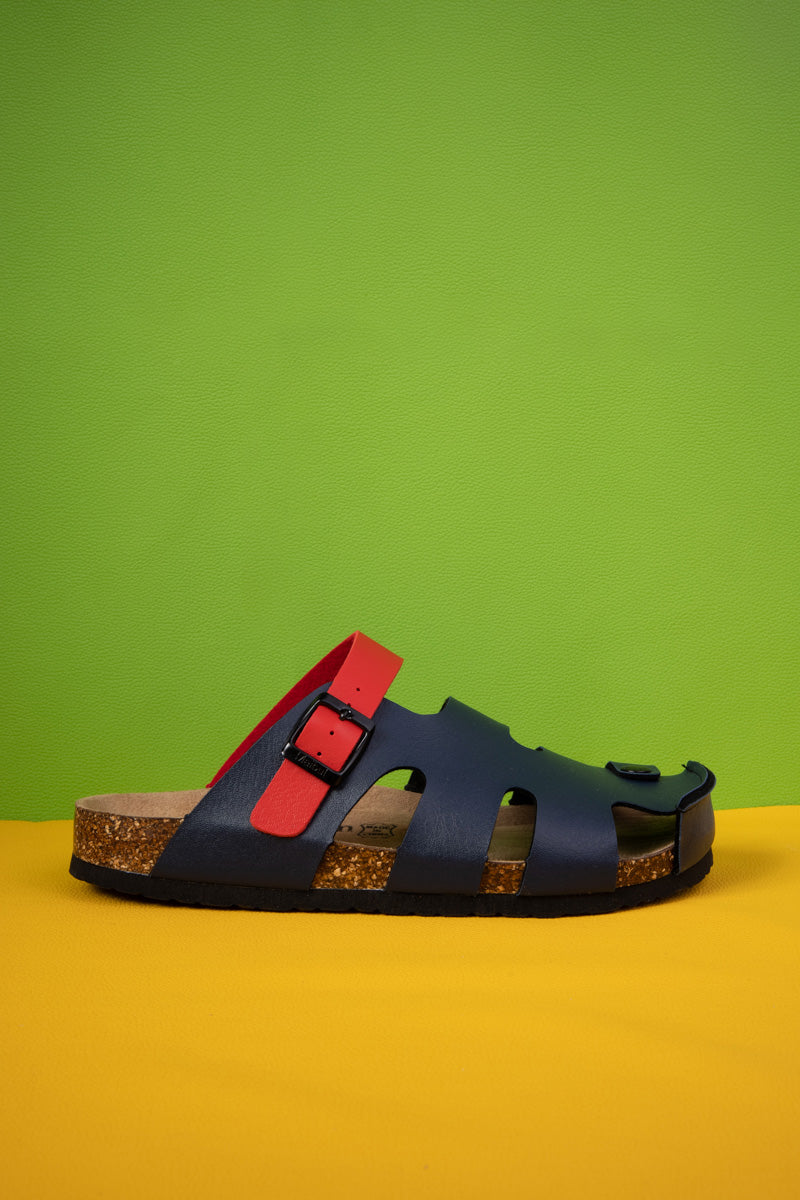 MAIBULUN | Summer Picnic Cut-Out Clog - Navy