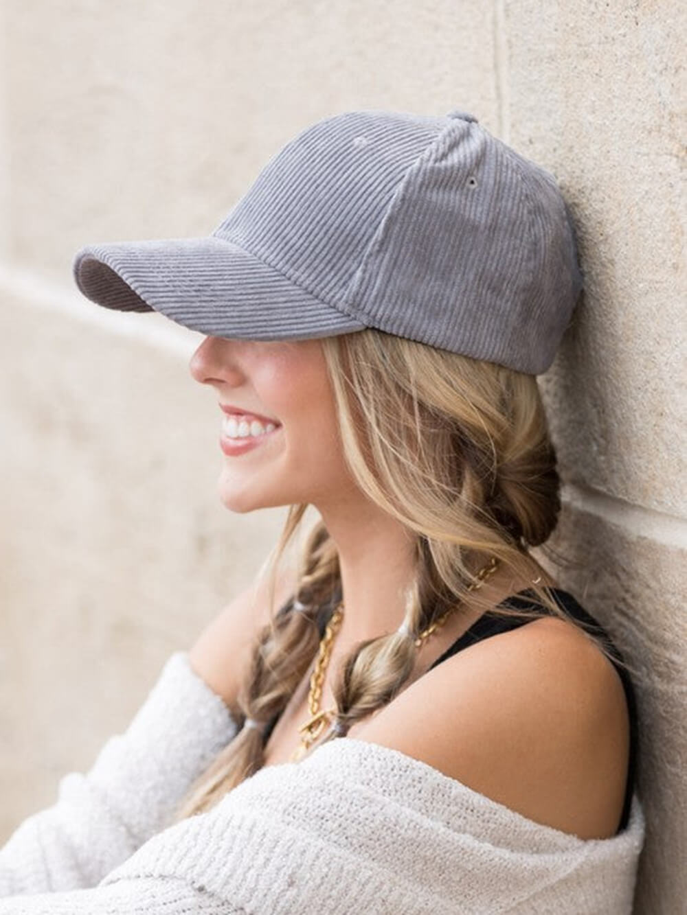 Corduroy Boyfriend Ball Cap