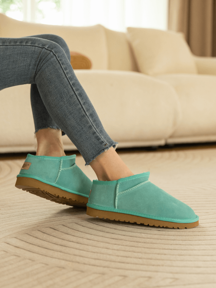 Smaibulun Ugg | Faux-Fur-Lined Suede Tasman Ankle Boot - Turquoise