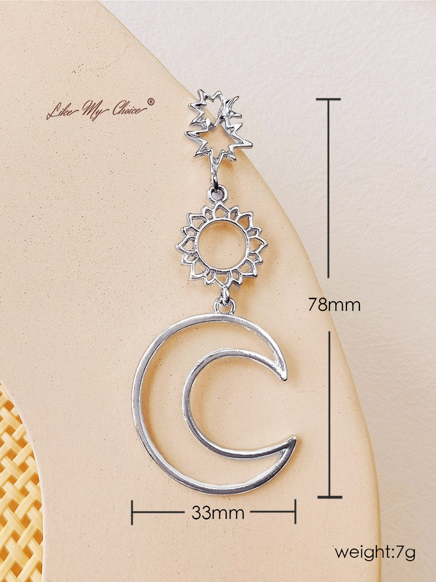 Sun & Moon Goddess Earrings