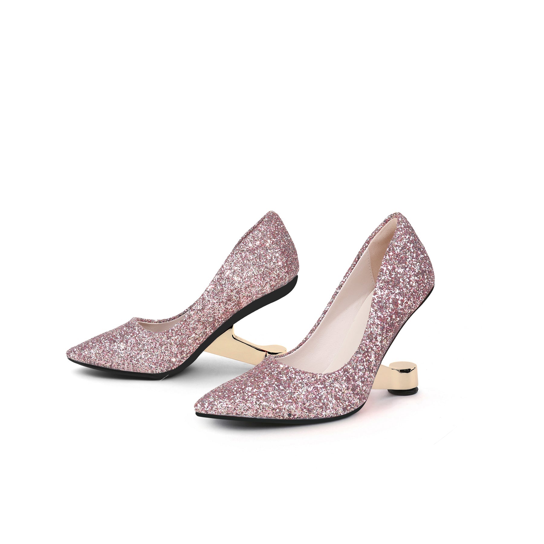 Jady Rose | Cinderella Story Rhinestone Glitter Stilettos - Pink