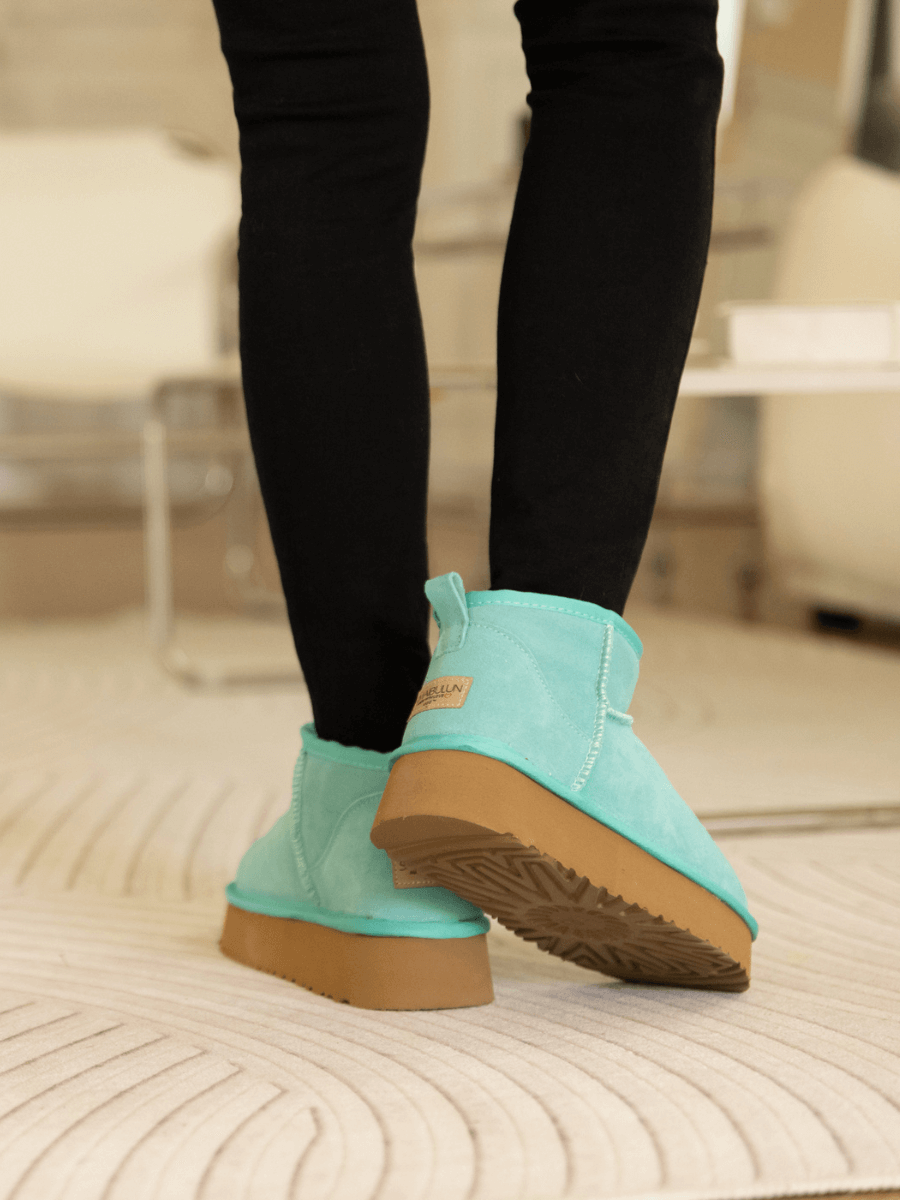 Smaibulun Ugg | Ultra Mini Platform Low Ankle Boot - Turquoise