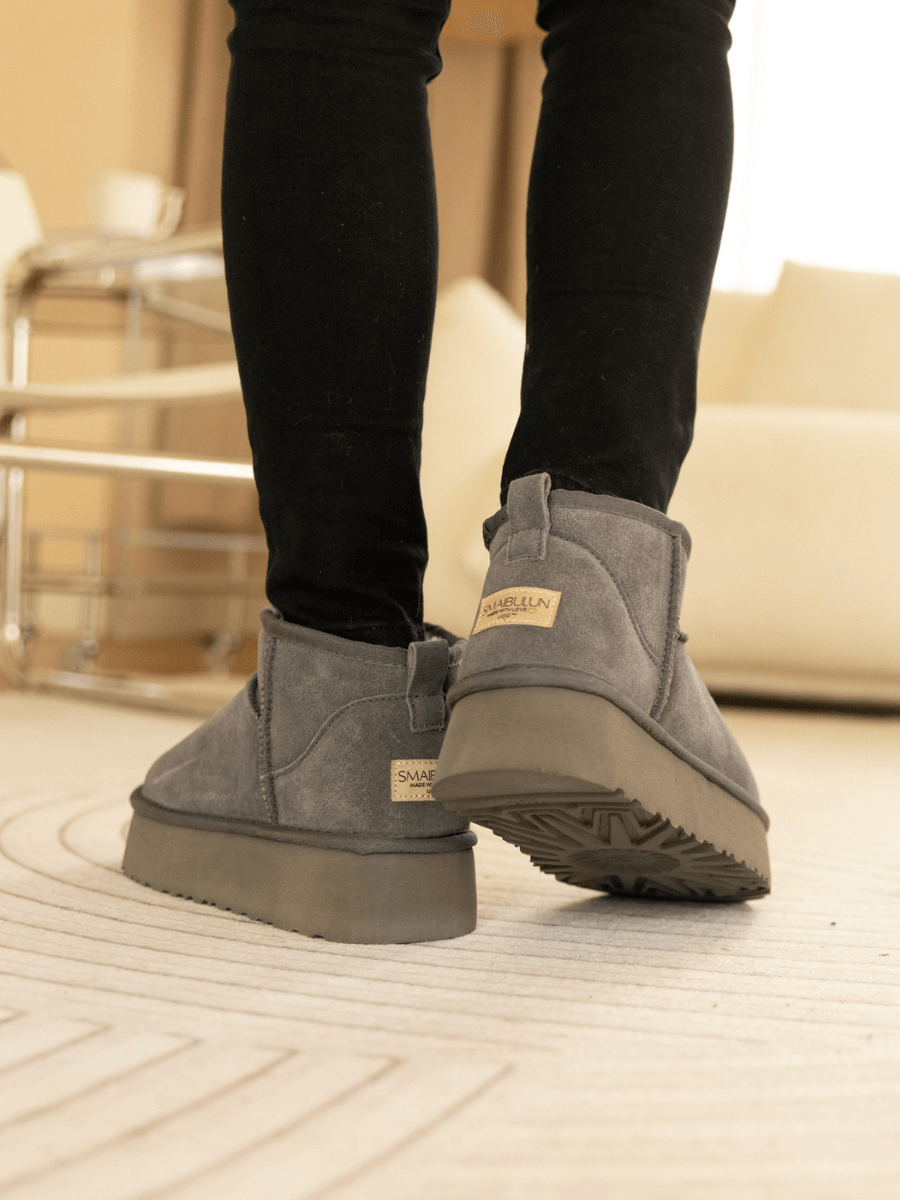 Smaibulun Ugg | Ultra Mini Platform Low Ankle Boot - Grey