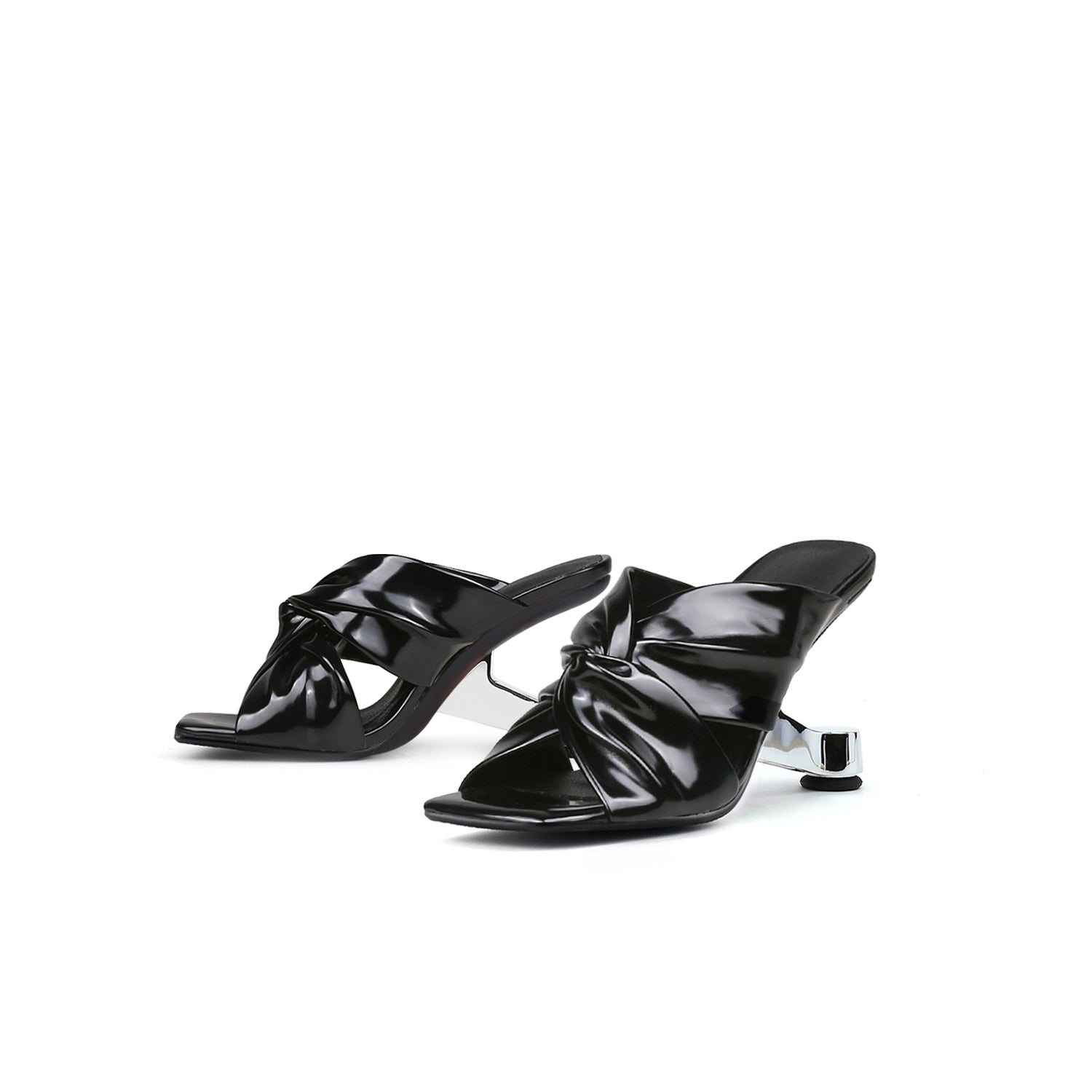 Jady Rose | Pippa Twist Upper Leather Heels