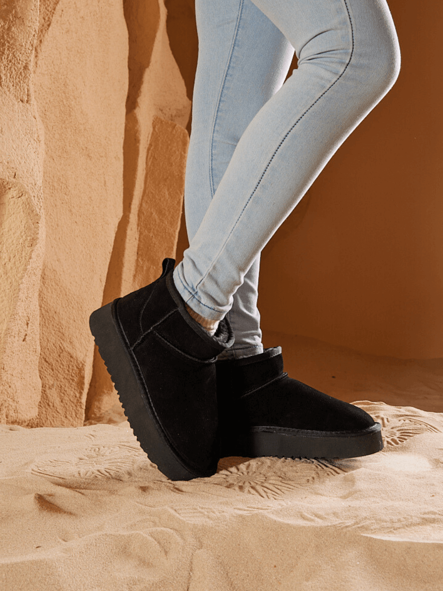 Smaibulun Ugg | Ultra Mini Platform Low Ankle Boot - Black