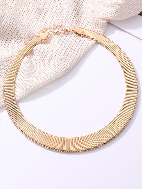 Adjustable Snake Chain Solid Color Necklaces Accessories