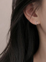 Simple Hollow Geometric Stud Earrings